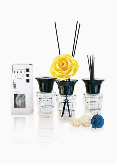 휴비 디퓨저 HUBI Premium perfume diffuser (라탄스틱 10개증정) 2채널블랙박스